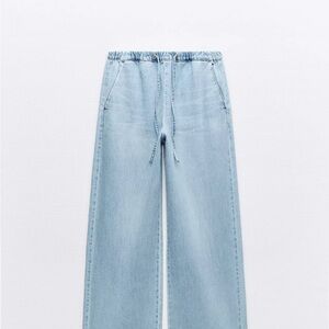 Zara Light Blue Flare Jeans